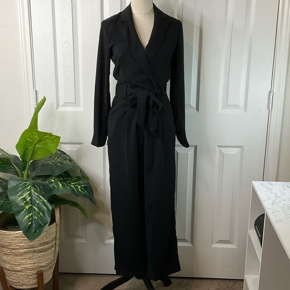 A New Day - Women's Long Sleeve Wrap Front Jumpsuit Size XS - Picture 2 of 16